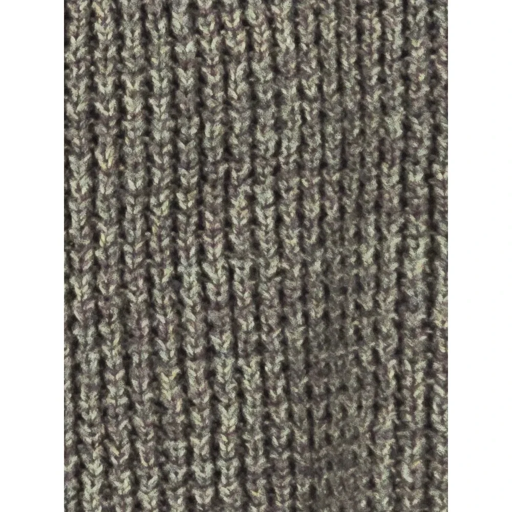 Croft & Barrow Mens XL Brown Shaker Stitch Sweater 100%‎ Cotton Henley Mock Neck